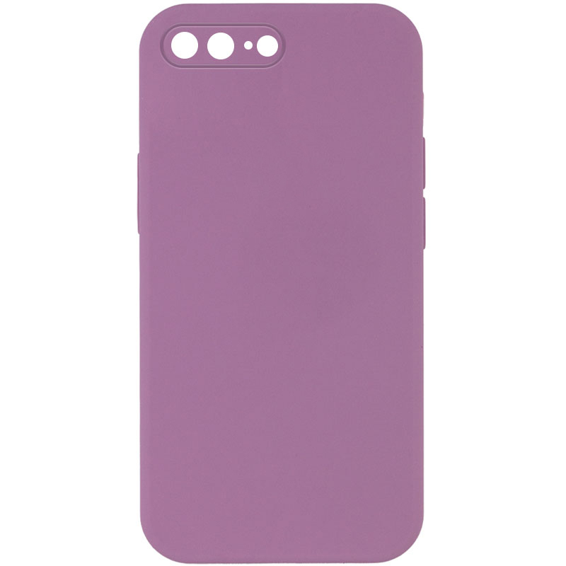 Чохол Silk Square Full Camera Protective (AA) NO LOGO для Apple iPhone 7 plus/8 plus (5.5"), Ліловий / Lilac Pride, Силікон, купити оптом з доставкою