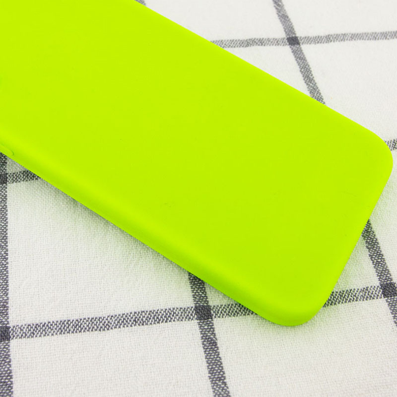 Чохол Silk Square Full Camera Protective (AA) NO LOGO для Apple iPhone 7 plus/8 plus (5.5"), Салатовий / Neon green 1, Силікон, купити оптом з доставкою