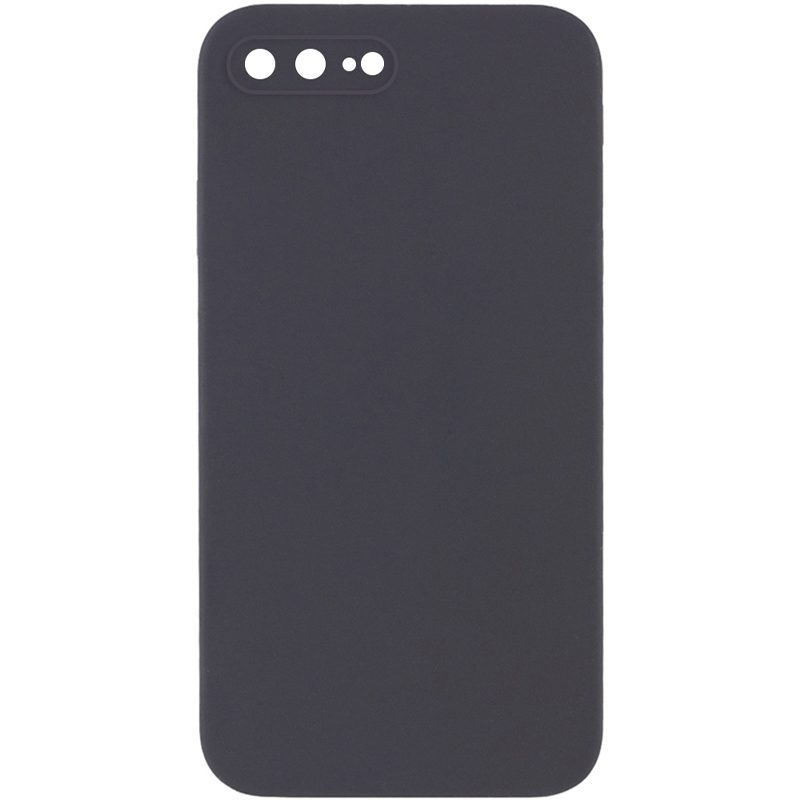 Чохол Silk Square Full Camera Protective (AA) NO LOGO для Apple iPhone 7 plus/8 plus (5.5"), Сірий / Dark Gray, Силікон, купити оптом з доставкою