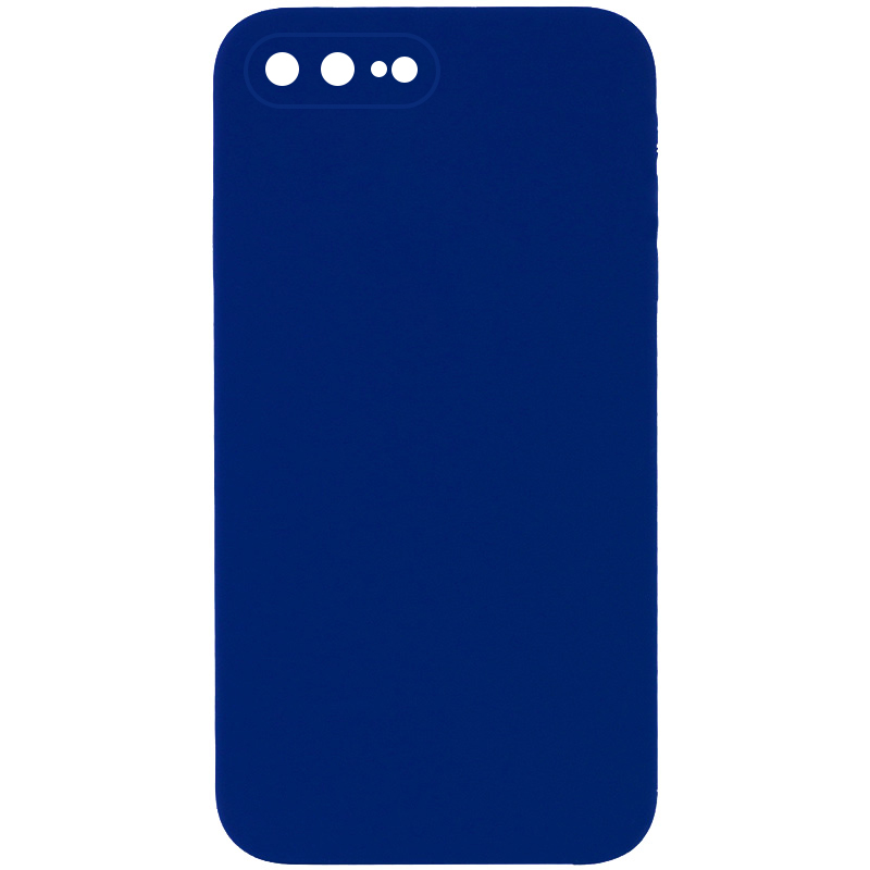 Чохол Silk Square Full Camera Protective (AA) NO LOGO для Apple iPhone 7 plus/8 plus (5.5"), Синій / Deep navy, Силікон, купити оптом з доставкою