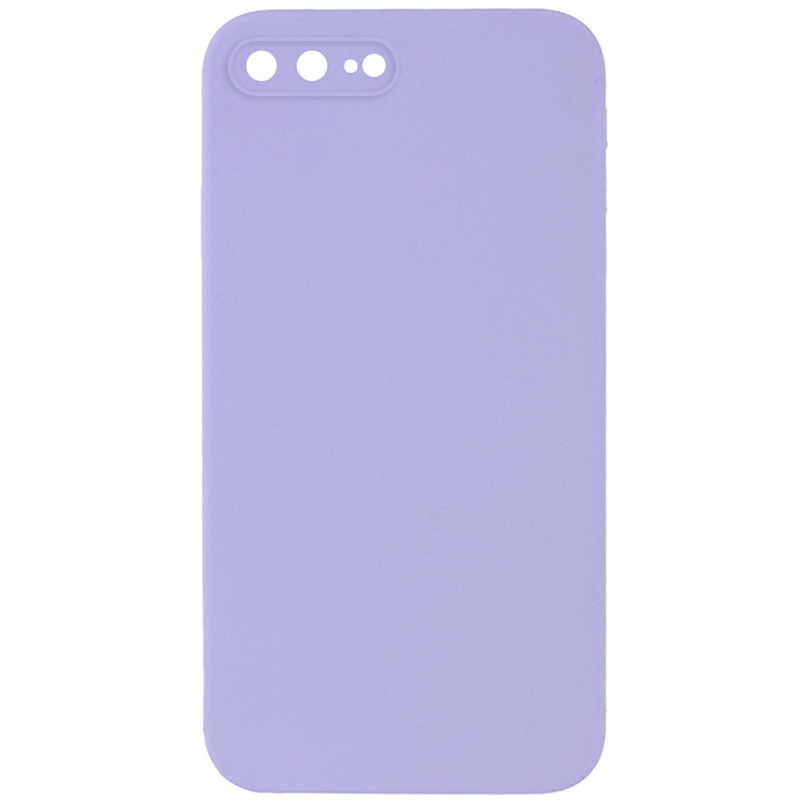 Чохол Silk Square Full Camera Protective (AA) NO LOGO для Apple iPhone 7 plus/8 plus (5.5"), Бузковий / Dasheen, Силікон, купити оптом з доставкою