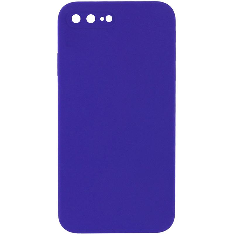 Чохол Silk Square Full Camera Protective (AA) NO LOGO для Apple iPhone 7 plus/8 plus (5.5"), Фіолетовий / Ultra Violet, Силікон, купити оптом з доставкою
