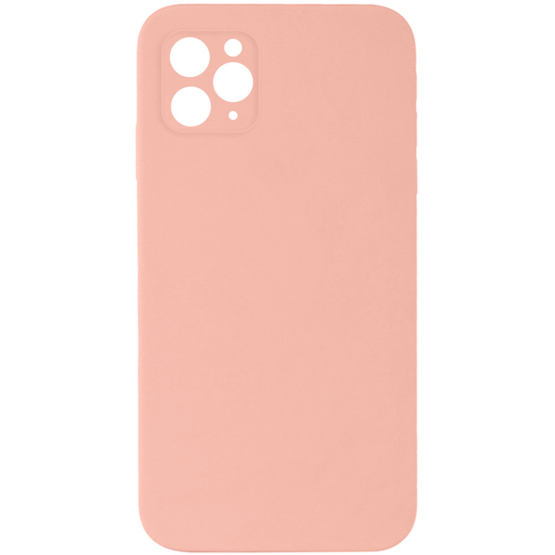 Чехол Silk Square Full Camera Protective (AA) NO LOGO для Apple iPhone 11 Pro (5.8"), Персиковый / Peach, Силикон, купить оптом с доставкой