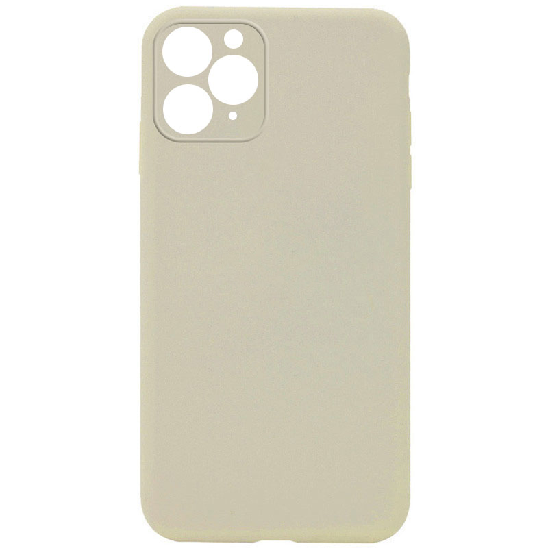 Чехол Silk Square Full Camera Protective (AA) NO LOGO для Apple iPhone 11 Pro (5.8"), Бежевый / Antique White, Силикон, купить оптом с доставкой