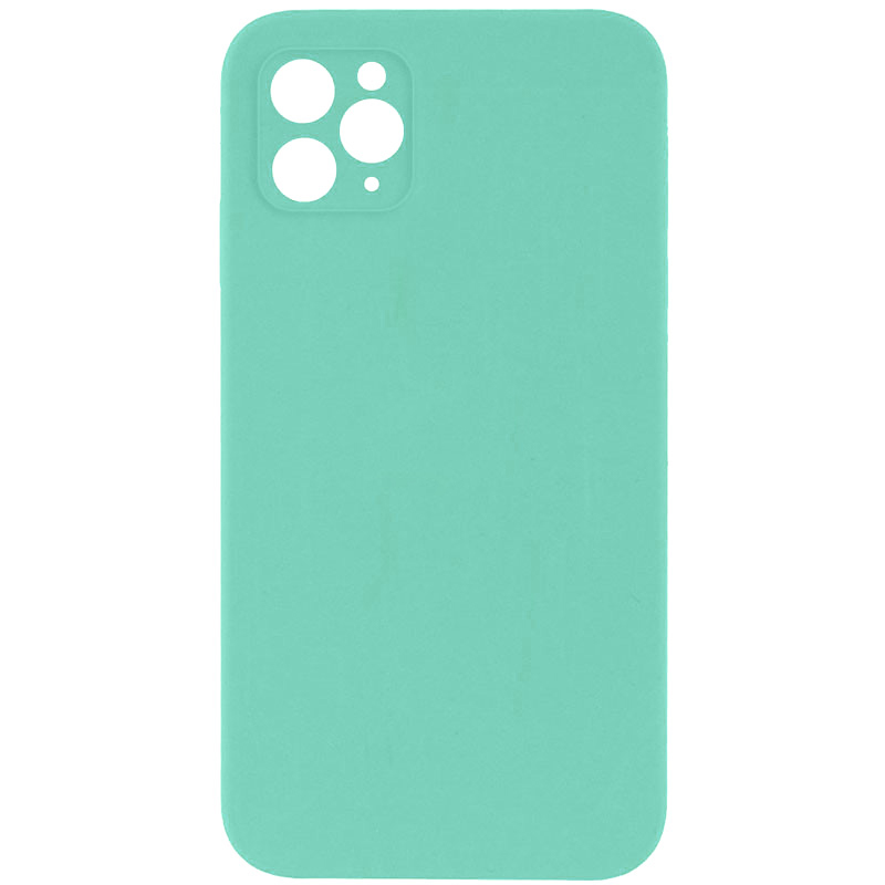 Чехол Silk Square Full Camera Protective (AA) NO LOGO для Apple iPhone 11 Pro (5.8"), Бирюзовый / Turquoise, Силикон, купить оптом с доставкой