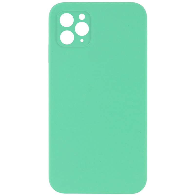 Чехол Silk Square Full Camera Protective (AA) NO LOGO для Apple iPhone 11 Pro (5.8"), Зеленый / Spearmint, Силикон, купить оптом с доставкой
