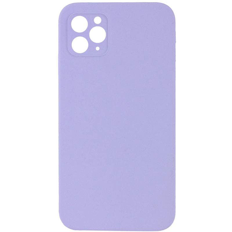Чехол Silicone Case Square Full Camera Protective (AA) для Apple iPhone 11 Pro (5.8) | Микрофибра на картинке №1