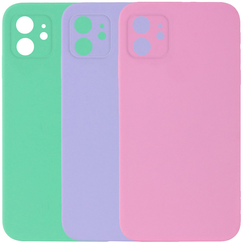 Чехол Silk Square Full Camera Protective (AA) NO LOGO для Apple iPhone 11 (6.1"), Силикон, купить оптом с доставкой