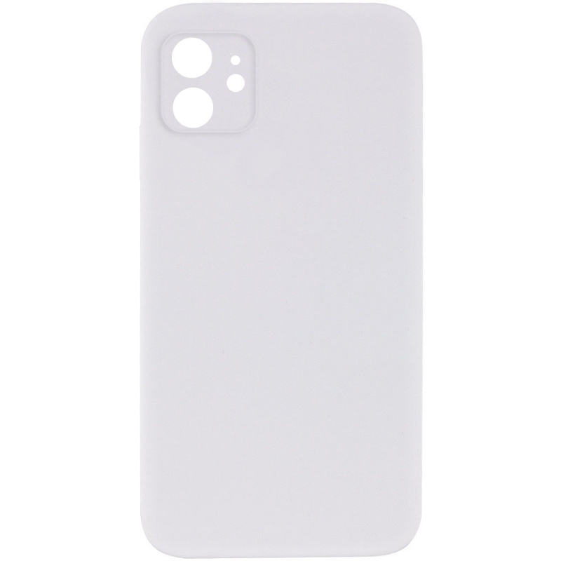 Чехол Silk Square Full Camera Protective (AA) NO LOGO для Apple iPhone 11 (6.1"), Белый / White, Силикон, купить оптом с доставкой