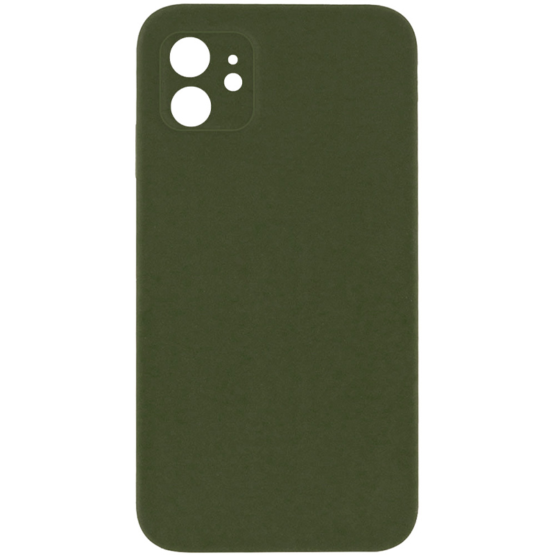 Чехол Silk Square Full Camera Protective (AA) NO LOGO для Apple iPhone 11 (6.1"), Зеленый / Cyprus Green, Силикон, купить оптом с доставкой