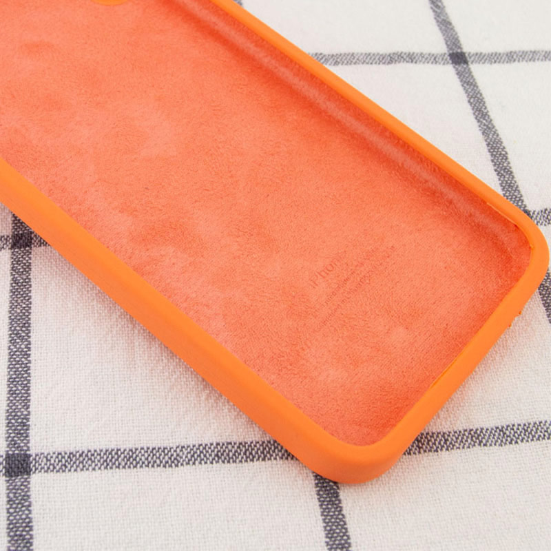 Чехол Silk Square Full Camera Protective (AA) NO LOGO для Apple iPhone 11 (6.1"), Оранжевый / Papaya 2, Силикон, купить оптом с доставкой