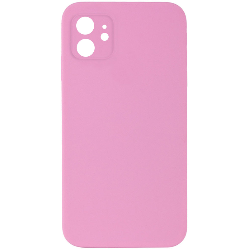 Чехол Silk Square Full Camera Protective (AA) NO LOGO для Apple iPhone 11 (6.1"), Розовый / Light pink, Силикон, купить оптом с доставкой