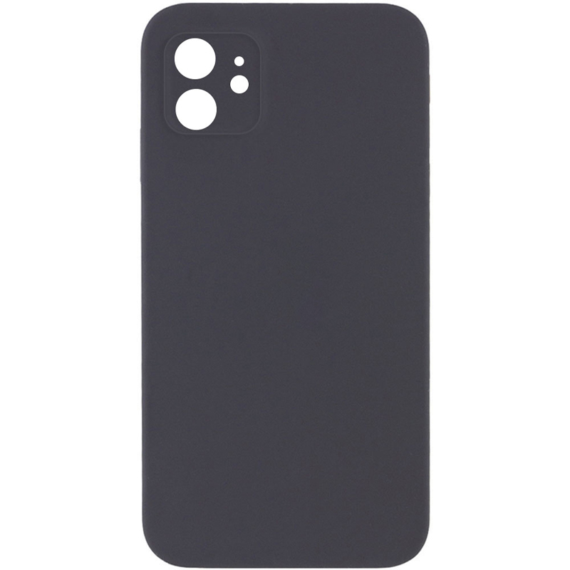 Чехол Silicone Case Square Full Camera Protective (AA) для Apple iPhone 11 (6.1) | Микрофибра на картинке №1