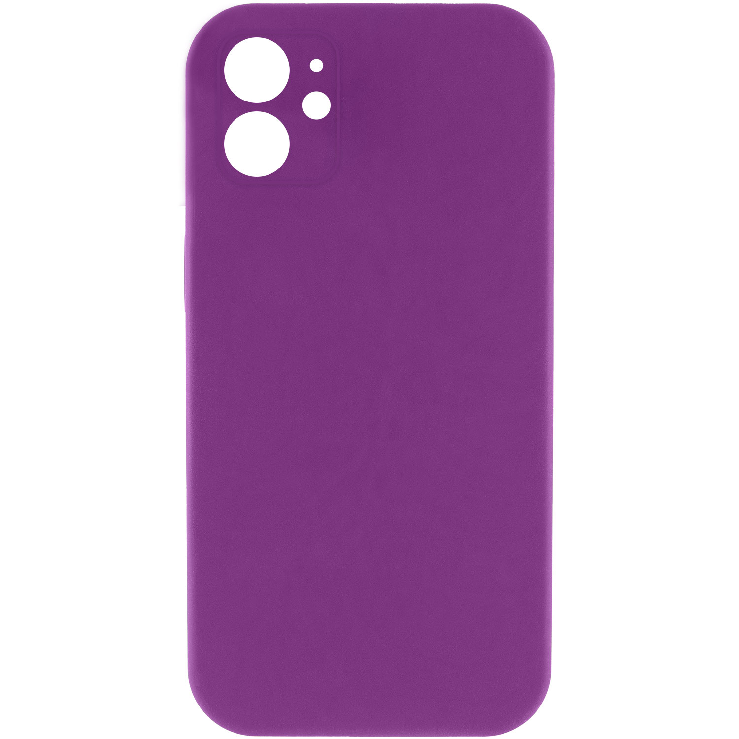 Чехол Silk Square Full Camera Protective (AA) NO LOGO для Apple iPhone 11 (6.1"), Фиолетовый / Grape, Силикон, купить оптом с доставкой