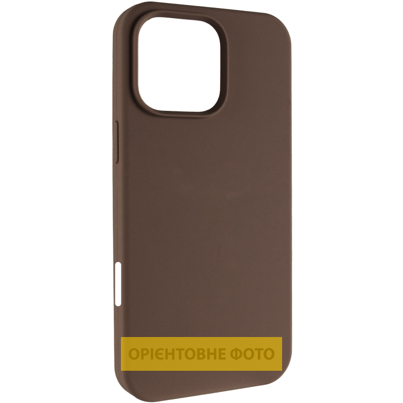 Чехол Silk (AA) NO LOGO with Magnetic Fit для Apple iPhone 17 Pro / 18 Pro (6.3"), Коричневый / Brown, Силикон, купить оптом с доставкой