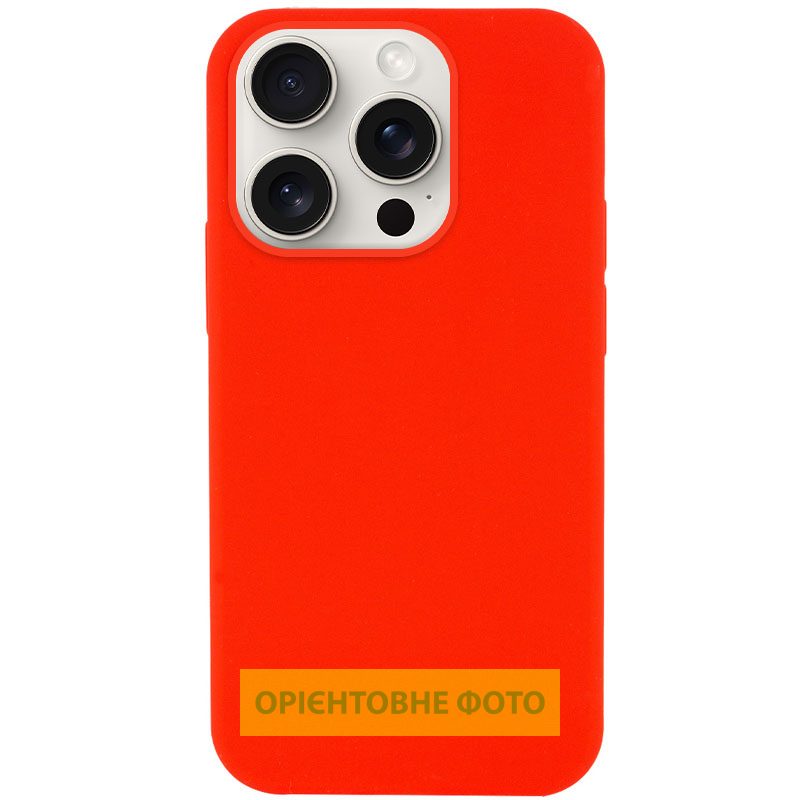 Чехол Silk (AA) NO LOGO with Magnetic Fit для Apple iPhone 17 Pro / 18 Pro (6.3"), Красный / Red, Силикон, купить оптом с доставкой