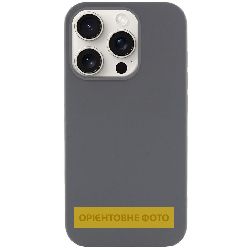 Чехол Silk (AA) NO LOGO with Magnetic Fit для Apple iPhone 17 Pro / 18 Pro (6.3"), Серый / Dark Gray, Силикон, купить оптом с доставкой