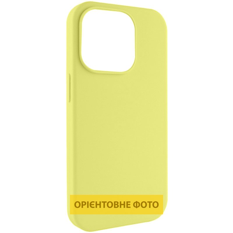 Чехол Silk (AA) NO LOGO with Magnetic Fit для Apple iPhone 17 Pro / 18 Pro (6.3"), Желтый / Lemon Yellow, Силикон, купить оптом с доставкой