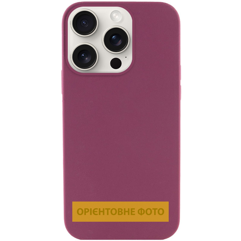 Чохол Silk (AA) NO LOGO with Magnetic Fit для Apple iPhone 17 Pro Max / 18 Pro Max (6.9"), Бордовий / Plum, Силікон, купити оптом з доставкою