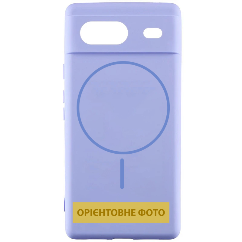 Чехол Silicone Cover Lakshmi Full Camera (AA) with Magnetic Fit для Google Pixel 8a, Сиреневый / Dasheen, Силикон, купить оптом с доставкой