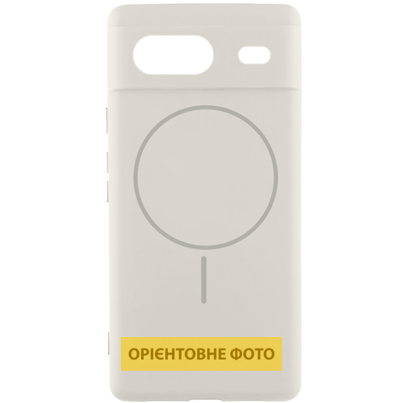 Чехол Silicone Cover Lakshmi Full Camera (AA) with Magnetic Fit для Google Pixel 9a, Белый / White, Силикон, купить оптом с доставкой