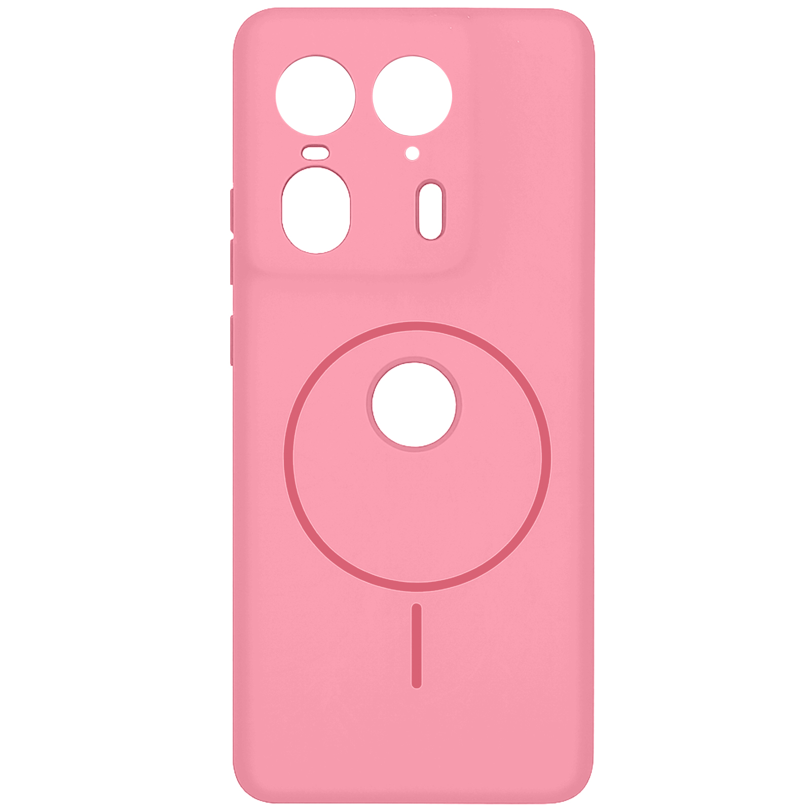 Чохол Silicone Cover Lakshmi Full Camera (AA) with Magnetic Fit для Motorola Edge 50 Ultra, Рожевий / Light pink, Силікон, купити оптом з доставкою