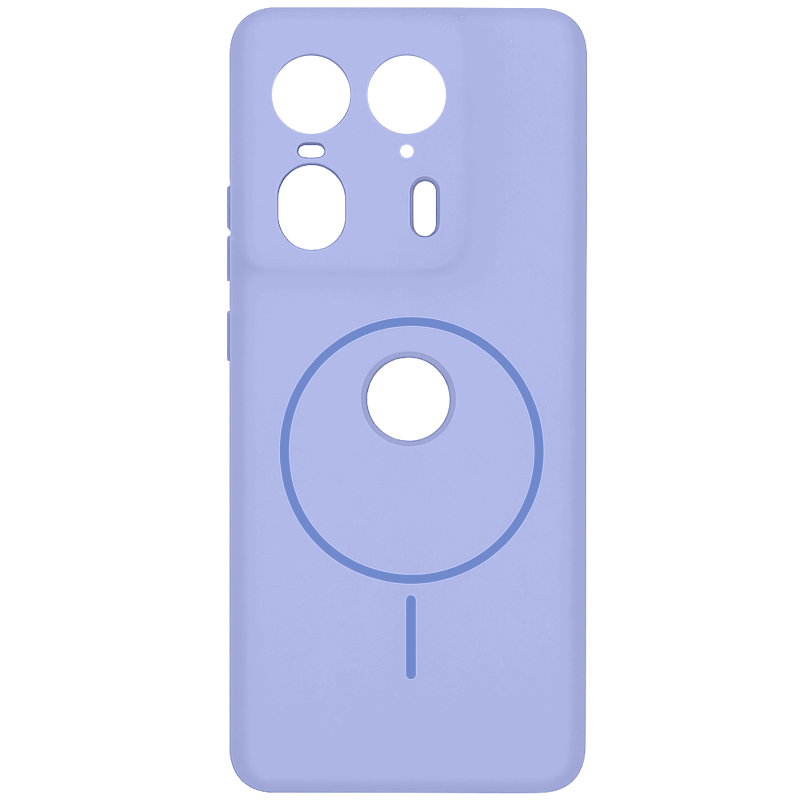 Чохол Silicone Cover Lakshmi Full Camera (AA) with Magnetic Fit для Motorola Edge 50 Ultra, Бузковий / Dasheen, Силікон, купити оптом з доставкою