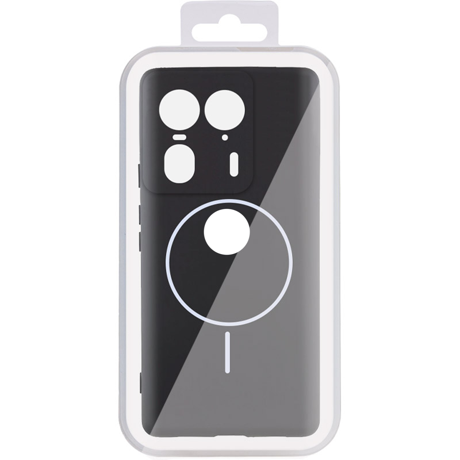 Чохол Silicone Cover Lakshmi Full Camera (AA) with Magnetic Fit для Motorola Edge 50 Ultra, Чорний / Black 2, Силікон, купити оптом з доставкою