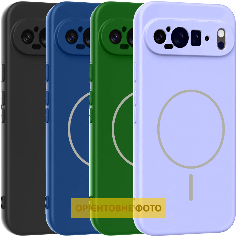 Чехол Silicone Cover Lakshmi Full Camera (AA) with Magnetic Fit для Google Pixel 10 Pro XL, Силикон, купить оптом с доставкой