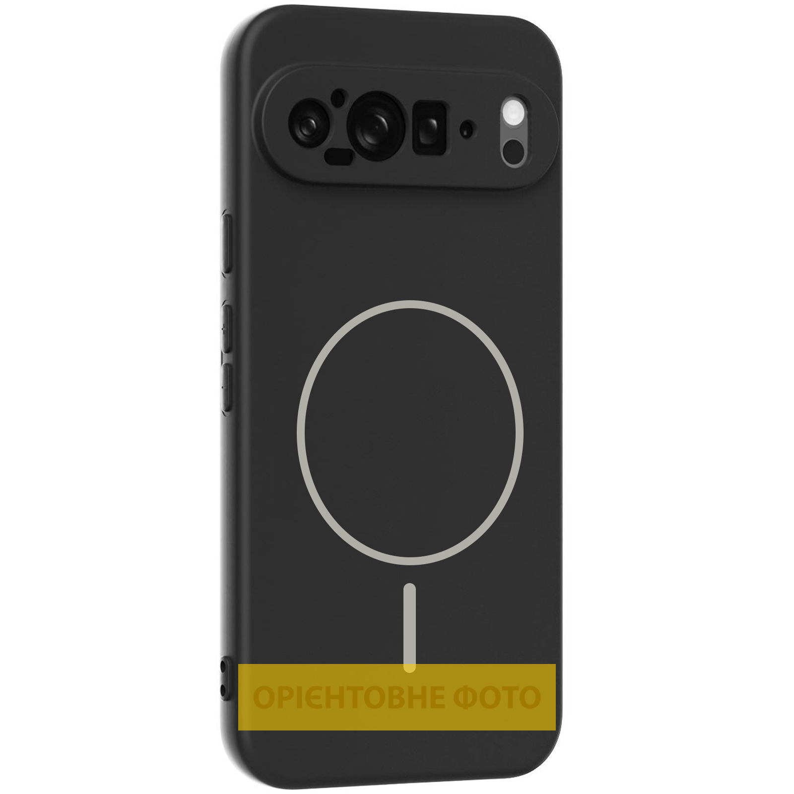 Чехол Silicone Cover Lakshmi Full Camera (AA) with Magnetic Fit для Google Pixel 10 Pro XL, Черный / Black, Силикон, купить оптом с доставкой