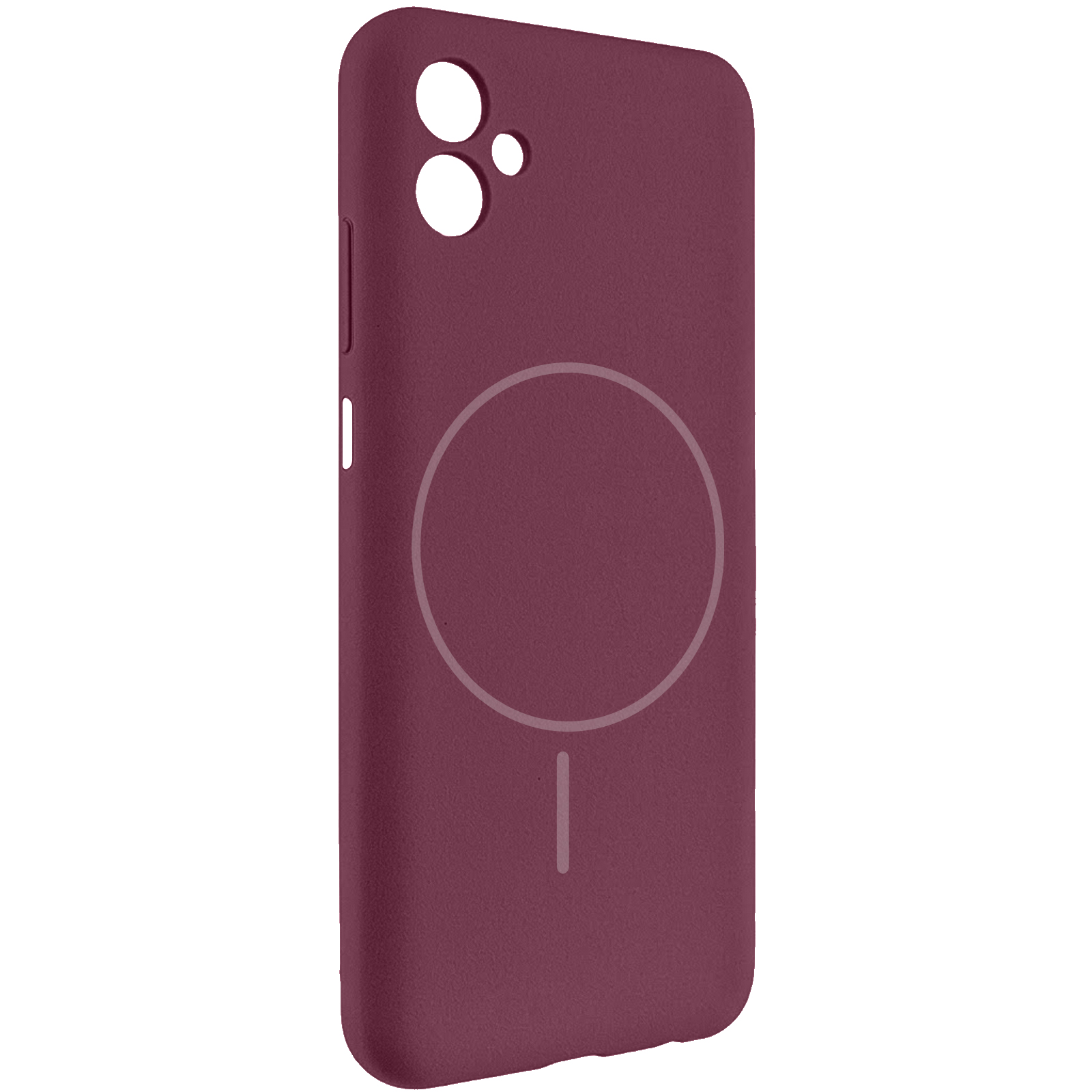Чехол Silicone Cover Lakshmi Full Camera (AA) with Magnetic Fit для Samsung Galaxy A08 / A07 4G/A07s, Бордовый / Marsala, Силикон, купить оптом с доставкой