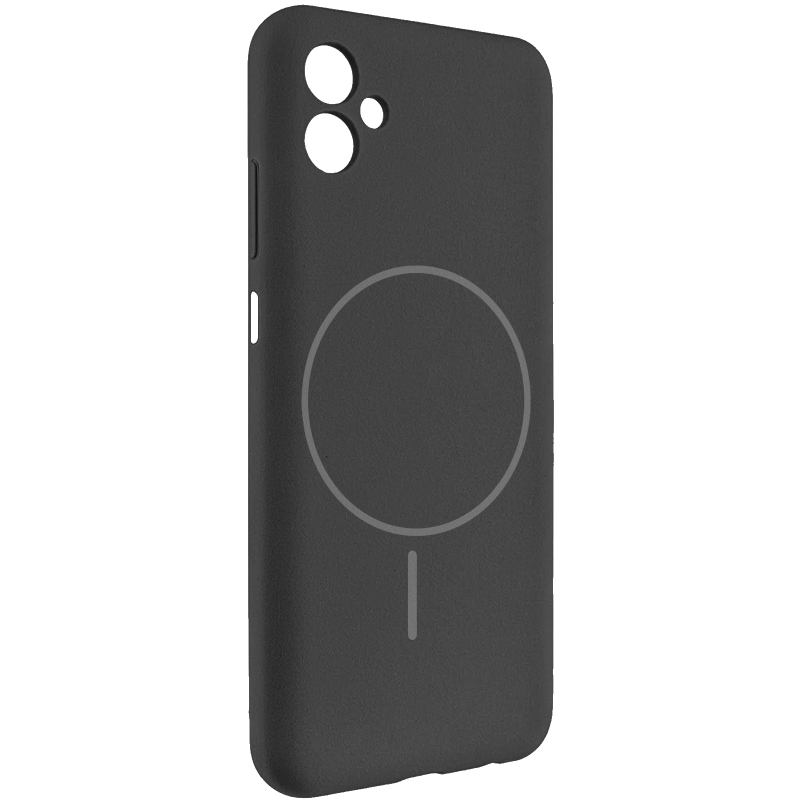 Чехол Silicone Cover Lakshmi Full Camera (AA) with Magnetic Fit для Samsung Galaxy A08 / A07 4G/A07s, Черный / Black, Силикон, купить оптом с доставкой