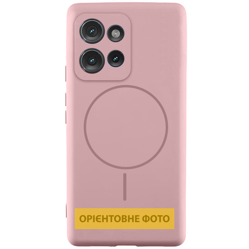 Чехол Silicone Cover Lakshmi Full Camera (AA) with Magnetic Fit для Motorola Edge 60 / 60 Fusion, Розовый / Pink Sand, Силикон, купить оптом с доставкой