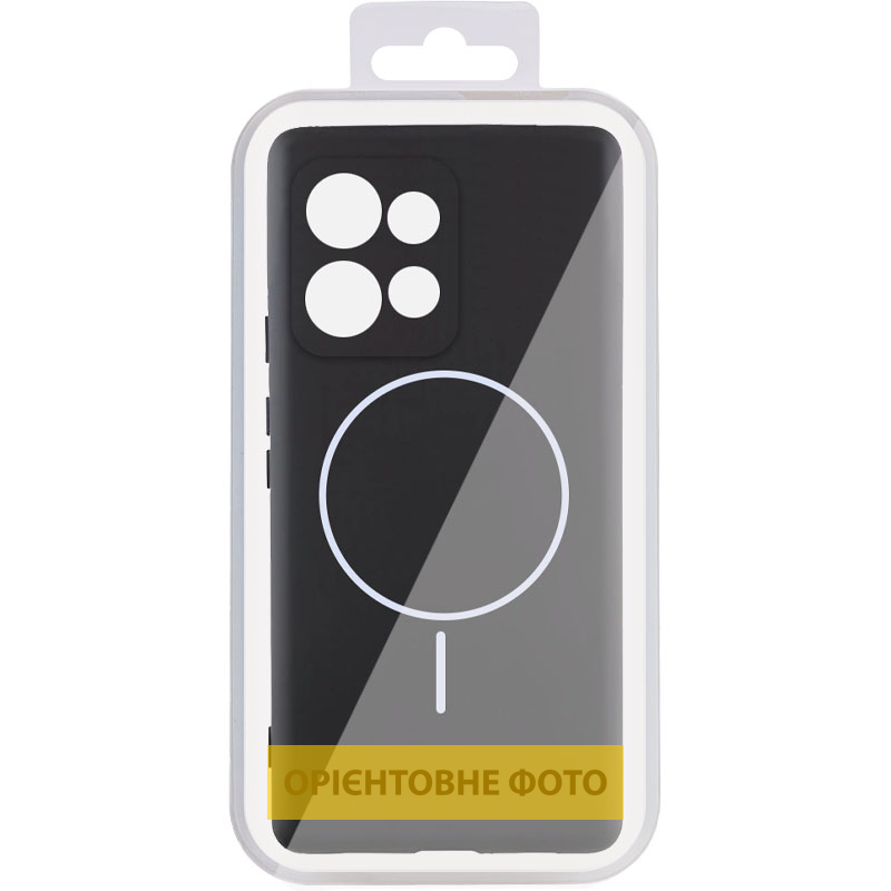 Чехол Silicone Cover Lakshmi Full Camera (AA) with Magnetic Fit для Motorola Edge 60 / 60 Fusion, Черный / Black 3, Силикон, купить оптом с доставкой