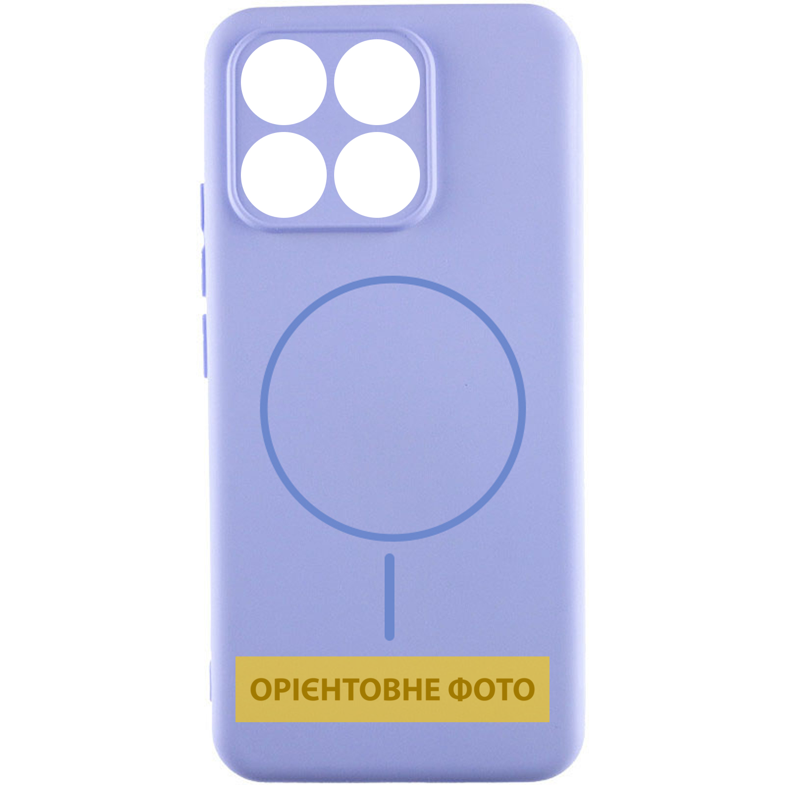 Чехол Silicone Cover Lakshmi Full Camera (AA) with Magnetic Fit для Motorola Moto G86 5G, Сиреневый / Dasheen, Силикон, купить оптом с доставкой