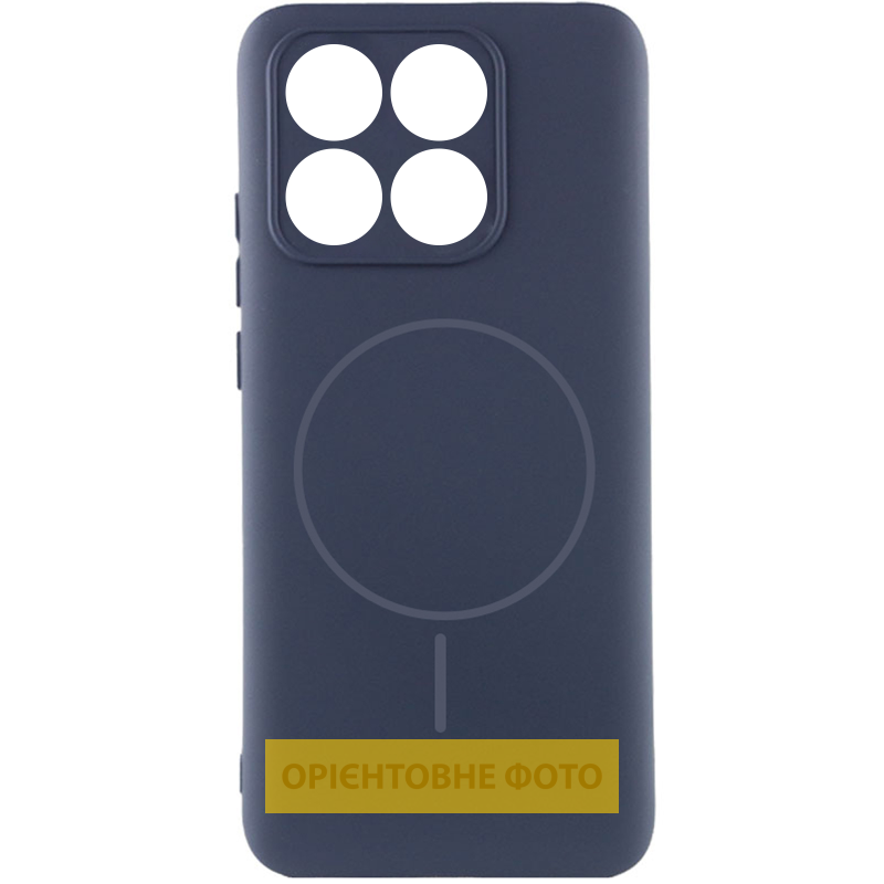Чехол Silicone Cover Lakshmi Full Camera (AA) with Magnetic Fit для Motorola Moto G86 5G, Темно-синий / Midnight blue, Силикон, купить оптом с доставкой