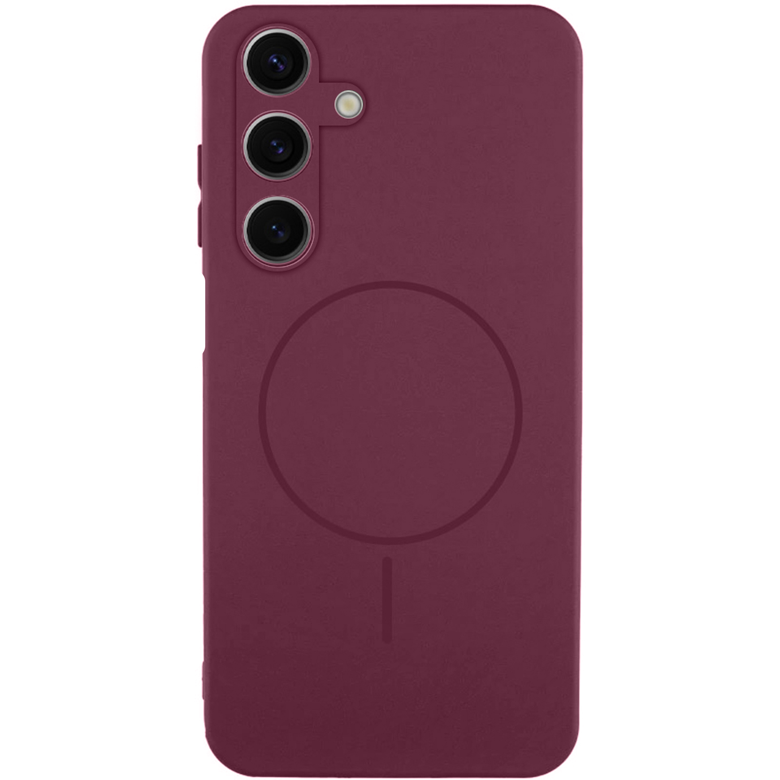 Чехол Silicone Cover Lakshmi Full Camera (AA) with Magnetic Fit для Samsung Galaxy A57 5G, Бордовый / Marsala, Силикон, купить оптом с доставкой