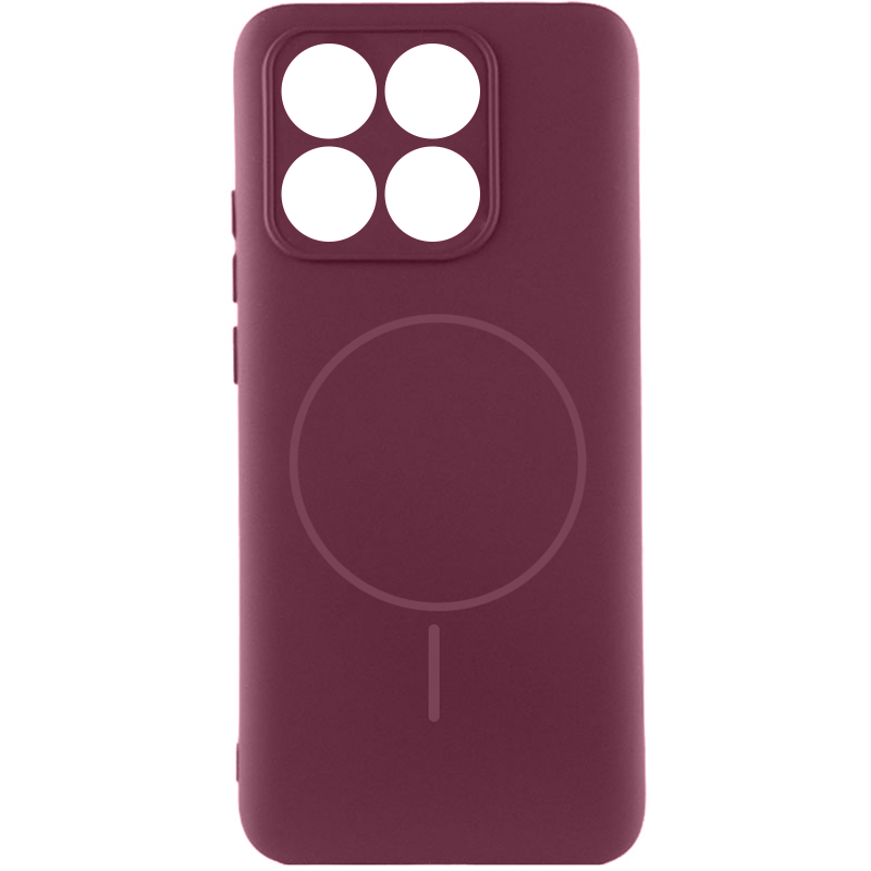 Чохол Silicone Cover Lakshmi Full Camera (AA) with Magnetic Fit для Xiaomi Redmi 15C (EU), Бордовий / Marsala, Силікон, купити оптом з доставкою