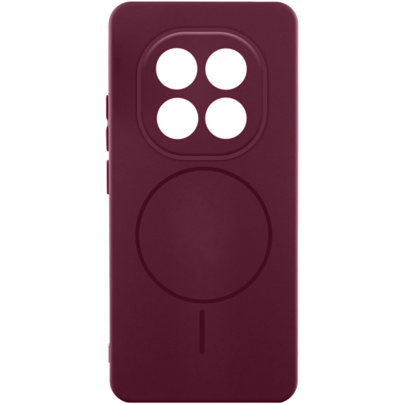 Чохол Silicone Cover Lakshmi Full Camera (AA) with Magnetic Fit для Xiaomi Redmi Note 15 Pro+ 5G, Бордовий / Marsala, Силікон, купити оптом з доставкою