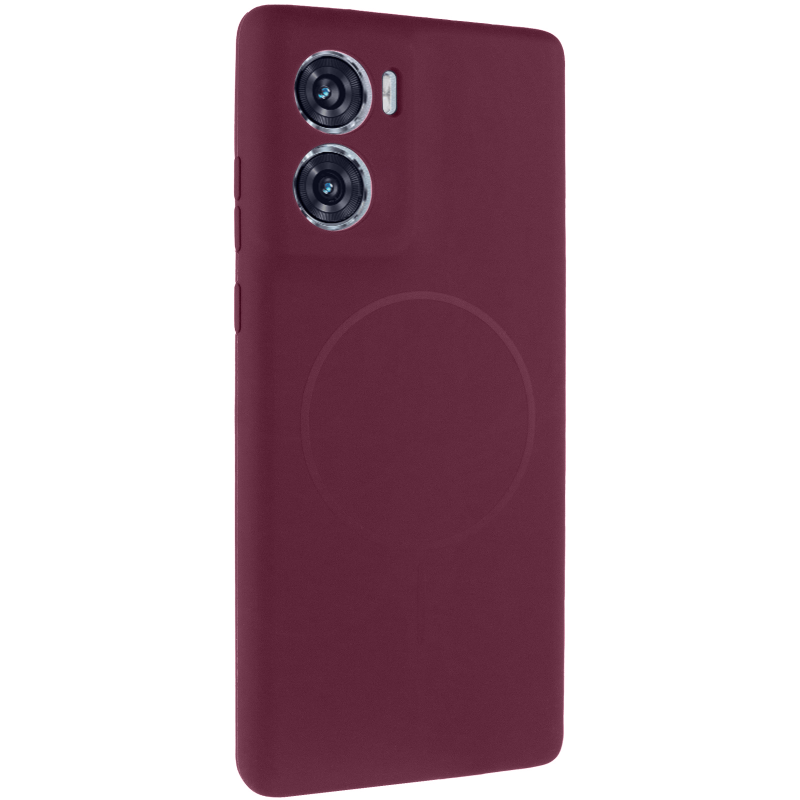 Чохол Silicone Cover Lakshmi Full Camera (AA) with Magnetic Fit для Motorola Moto G06, Бордовий / Marsala, Силікон, купити оптом з доставкою