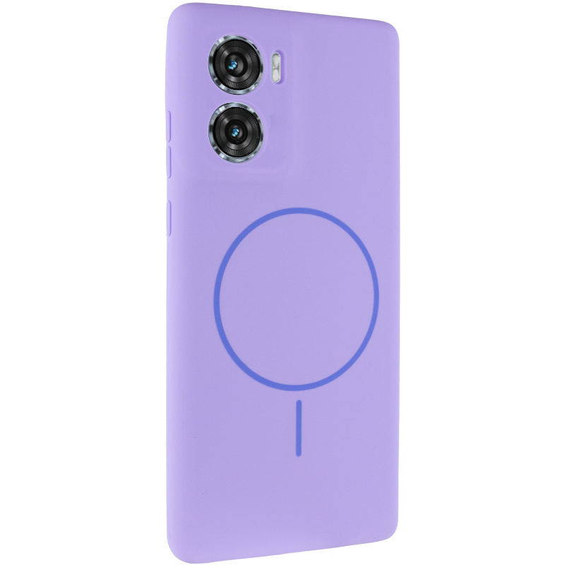 Чохол Silicone Cover Lakshmi Full Camera (AA) with Magnetic Fit для Motorola Moto G06, Бузковий / Dasheen, Силікон, купити оптом з доставкою