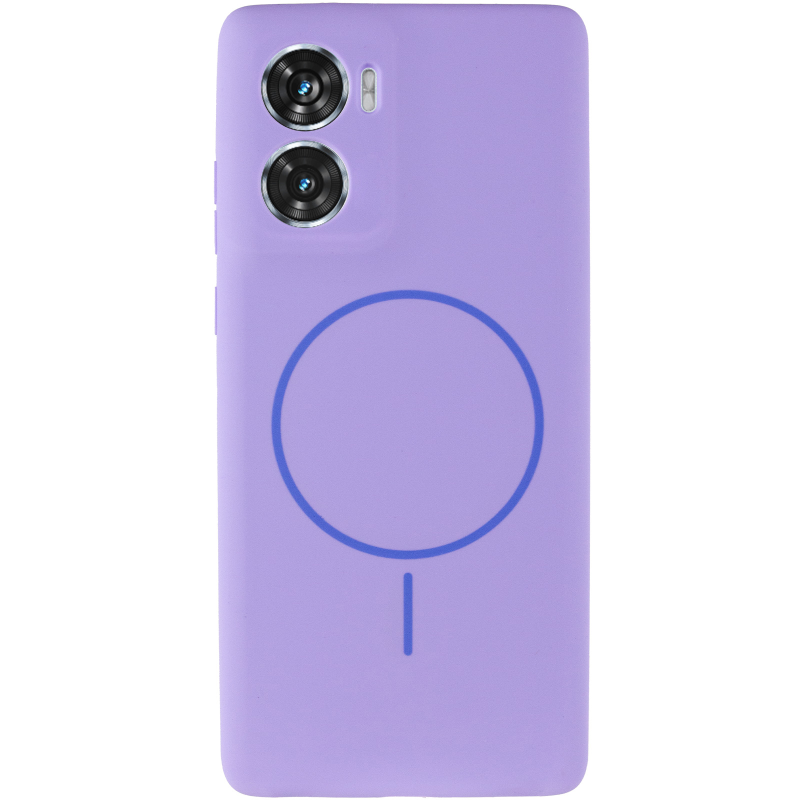 Чохол Silicone Cover Lakshmi Full Camera (AA) with Magnetic Fit для Motorola Moto G06, Бузковий / Dasheen 1, Силікон, купити оптом з доставкою