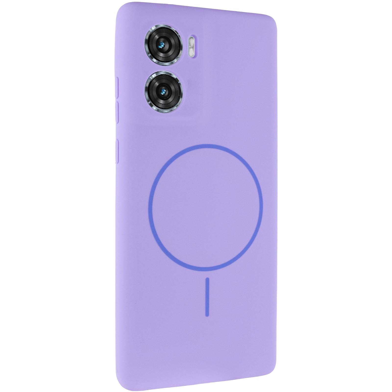 Чохол Silicone Cover Lakshmi Full Camera (AA) with Magnetic Fit для Motorola Moto G06, Бузковий / Dasheen, Силікон, купити оптом з доставкою