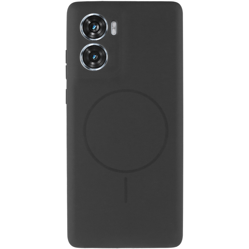Чохол Silicone Cover Lakshmi Full Camera (AA) with Magnetic Fit для Motorola Moto G06, Чорний / Black 1, Силікон, купити оптом з доставкою