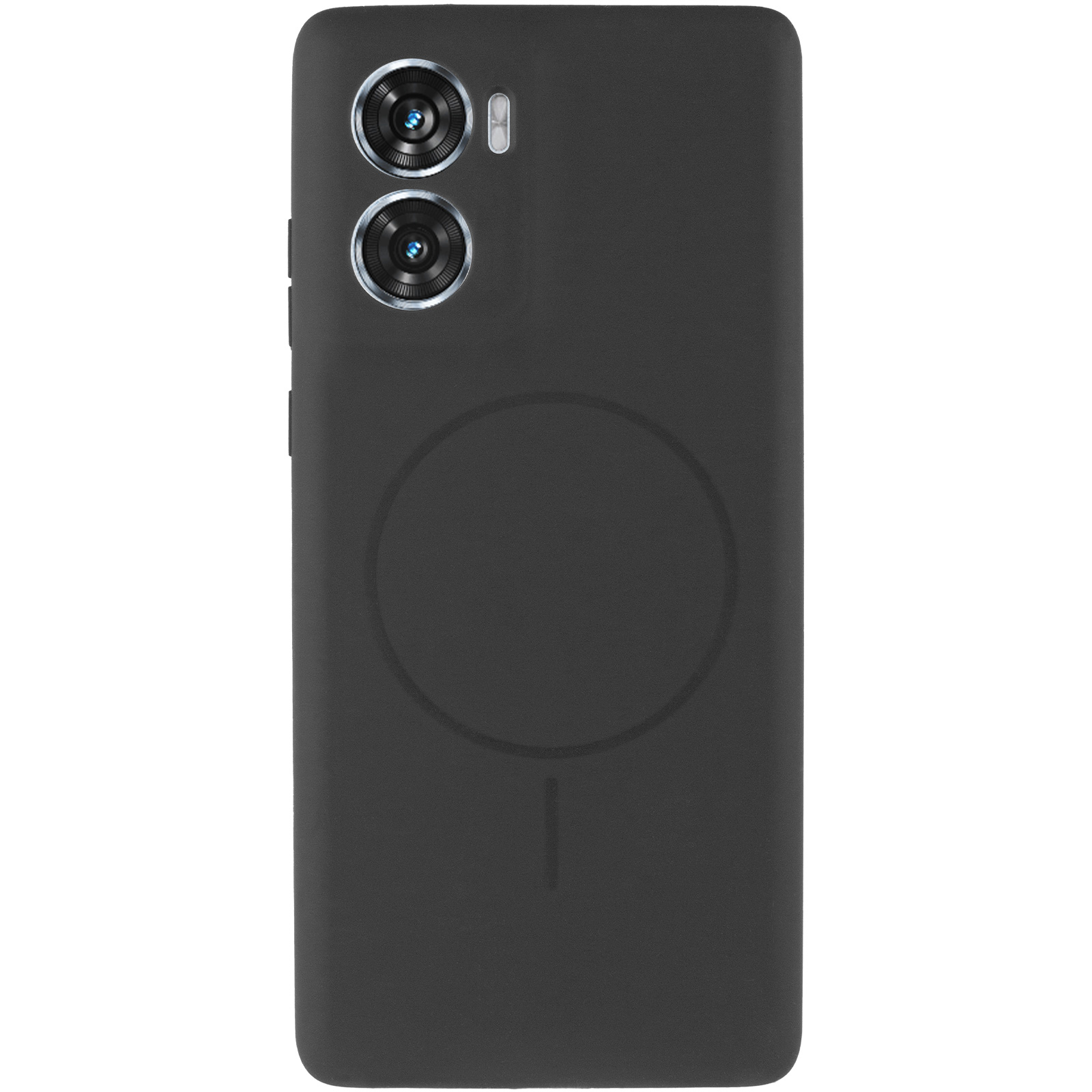 Чохол Silicone Cover Lakshmi Full Camera (AA) with Magnetic Fit для Motorola Moto G06, Чорний / Black 1, Силікон, купити оптом з доставкою