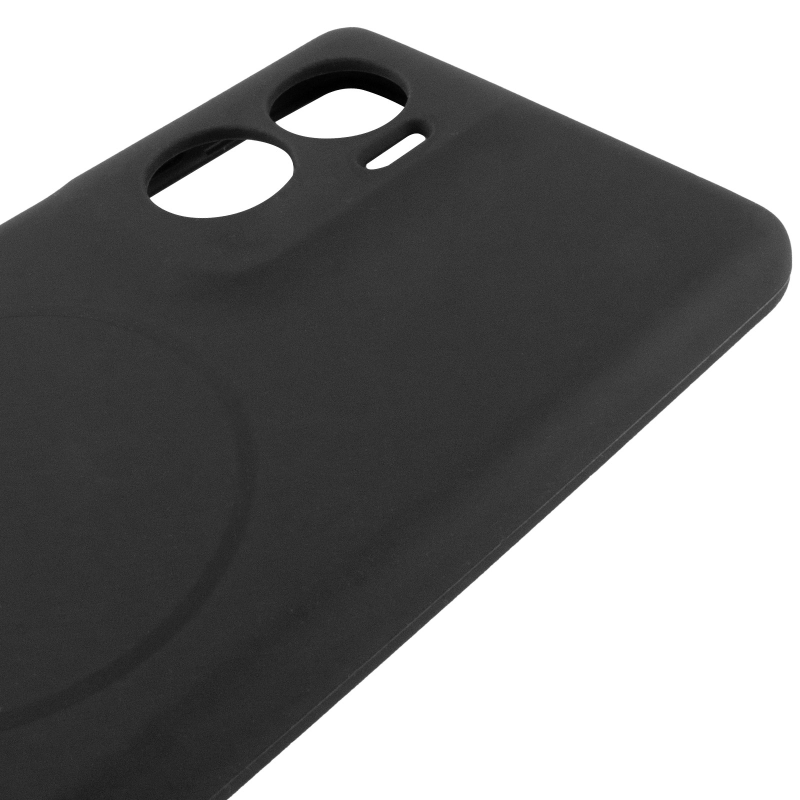 Чохол Silicone Cover Lakshmi Full Camera (AA) with Magnetic Fit для Motorola Moto G06, Чорний / Black 3, Силікон, купити оптом з доставкою