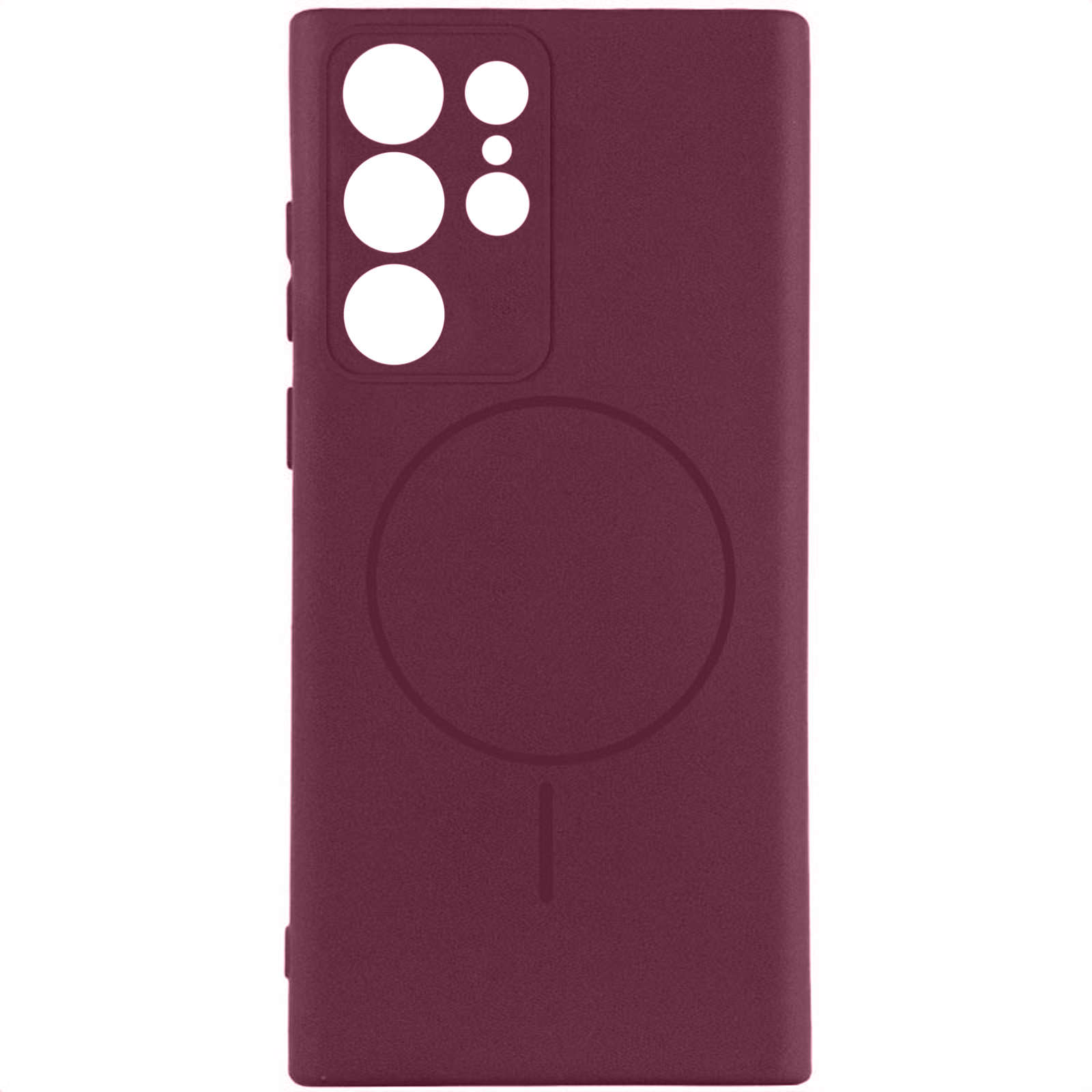 Чохол Silicone Cover Lakshmi Full Camera (AA) with Magnetic Fit для Samsung Galaxy S26 Ultra, Бордовий / Marsala, Силікон, купити оптом з доставкою