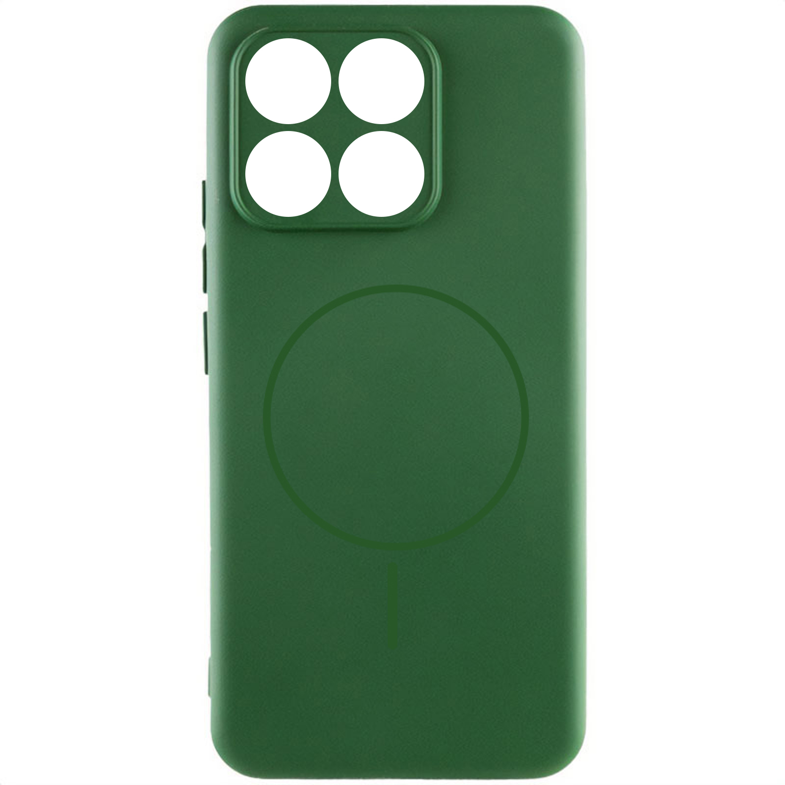 Чехол Silicone Cover Lakshmi Full Camera (AA) with Magnetic Fit для Motorola Edge 70, Зеленый / Dark green, Силикон, купить оптом с доставкой