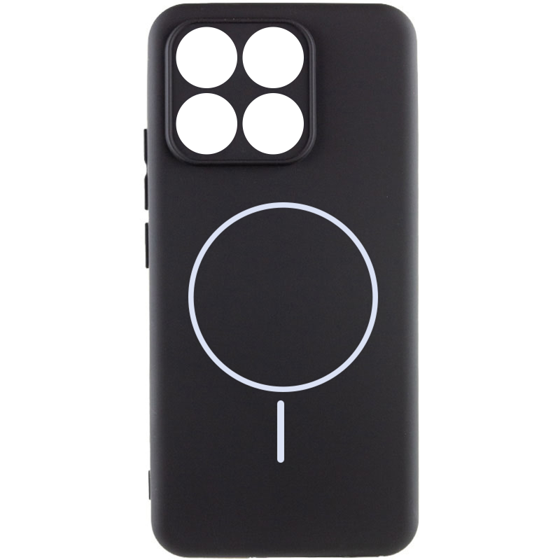 Чехол Silicone Cover Lakshmi Full Camera (AA) with Magnetic Fit для Motorola Edge 70, Черный / Black, Силикон, купить оптом с доставкой