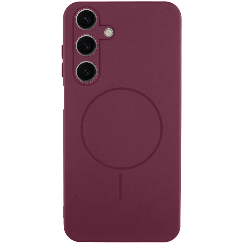 Чохол Silicone Cover Lakshmi Full Camera (AA) with Magnetic Fit для Samsung Galaxy A27, Бордовий / Marsala, Силікон, купити оптом з доставкою